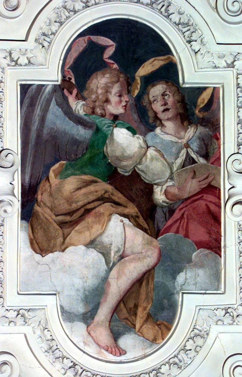 Angeli musicanti con liuto